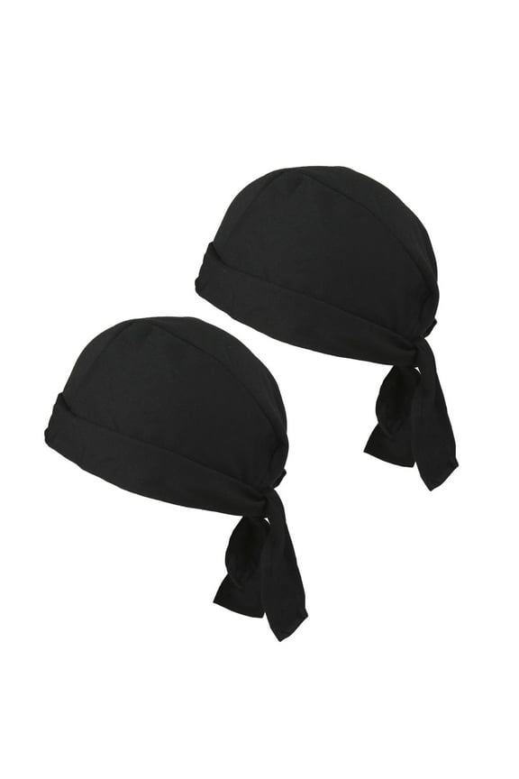 2PC Unisex Head Wrap Hat - Spring Summer Lightweight Sport Headwear, Europe & US Style Sun Protection,Sweat Wicking Beanie Cap