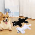 thumbnail image 1 of 2PC Unstuffed Plush Animals No Squeaky Dog Toys, Dog Toys for Aggressive Chewers, Flat Stuffless Dog Toys, Pets Soft Interactive Toy for Dogs Cats Home Living Room Playing, 1 of 7