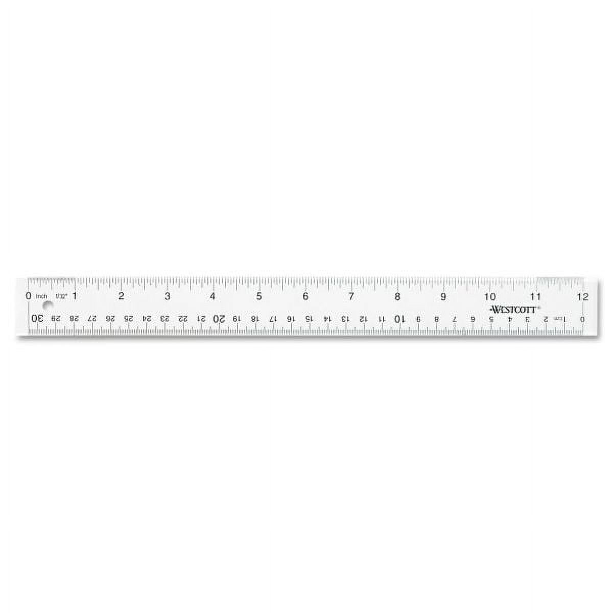2Pcs Color Flexible Rulers Soft Bendable Plastic Rulers Duals Scale  Bendable Flexible Rubber Rulers Clear Straight Ruler