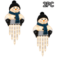 thumbnail image 1 of 2PC Winter Glow Snowman Icicle Light Decor, Christmas Lights Outdoor, Snowman Icicle Railing Light Hangings for Deck Outdoor Porch Railing, 1 of 7