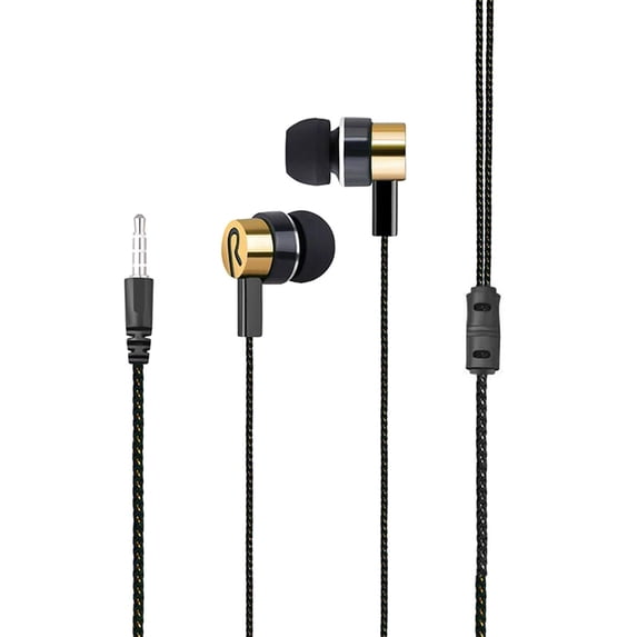 2PC Wired In-Ear Headphones with Microphone - 3.5mm Jack for iOS/Android, Laptops, Gaming, MP3/Walkman, Ergonomic Design,Yellow