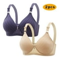 2PC Woman Bra Womans Bras Everyday Bra Bras for Women Wirefree 2PC