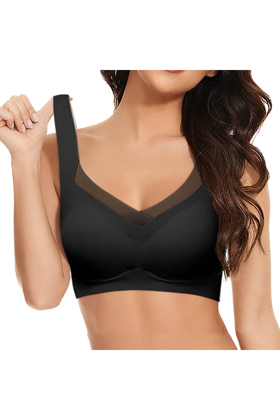 2PC Womens Lingerie Nude Small Bust That Shows Close Fitting Womens Spring Clothes,Black,XL