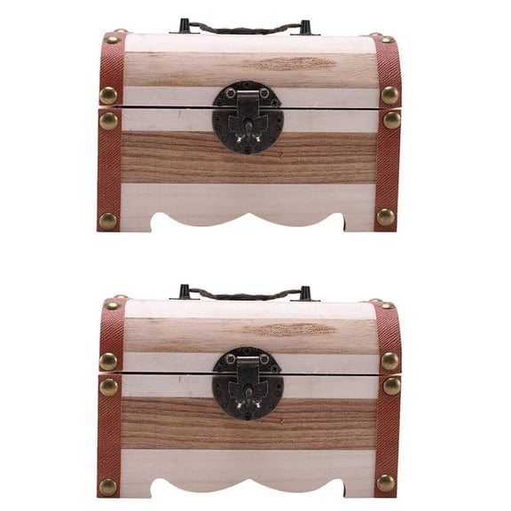 2PC Wooden Piggy Bank Safe Money Box Savings with Lock Wood Carving Handmade Coin Storage Box High Quality,2 x Piggy Bank,Photo Color