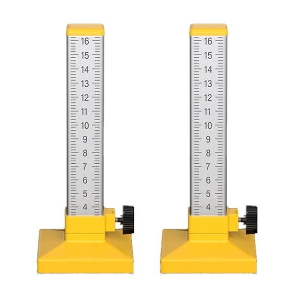 2PC Woodworking Equal Height Ruler Positioning Horizontal Elevation Ruler Double-Sided Scale Ceramic Tile Special Tool B