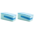 thumbnail image 1 of 2PC Zero Scratch Scrub Sponge, Double Sided Scouring Scrub Pad, Kitchen Pot Pan Cleaning Sponge, Dish Sponge, Multi Purpose Dish Scrubber, Household Tableware Washing Sponge,3.74 in,Sky*2, 1 of 5