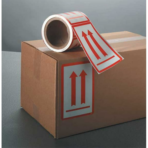 2PC ZoroSelect 4" x 6" White Shipping Labels, Arrows (This Side Up), Pk100