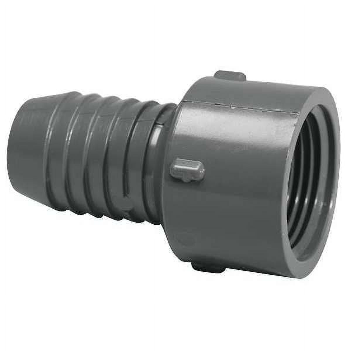2PC ZoroSelect PVC Female Adapter, Insert x FNPT, 1 in Pipe Size ...