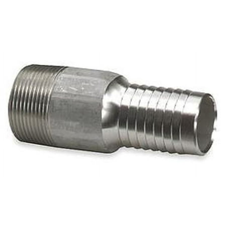 2PC ZoroSelect Straight Double Bolt or Band, 1 1/4 in Hose I.D, 1-1/4 in Thread