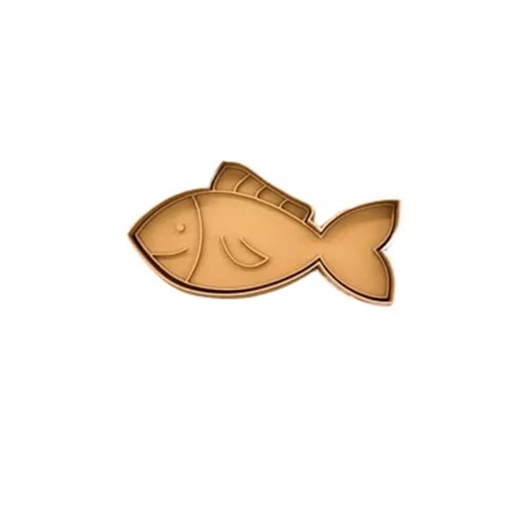 2PC cake and cookie cutter fish-shaped 3D printed ornament