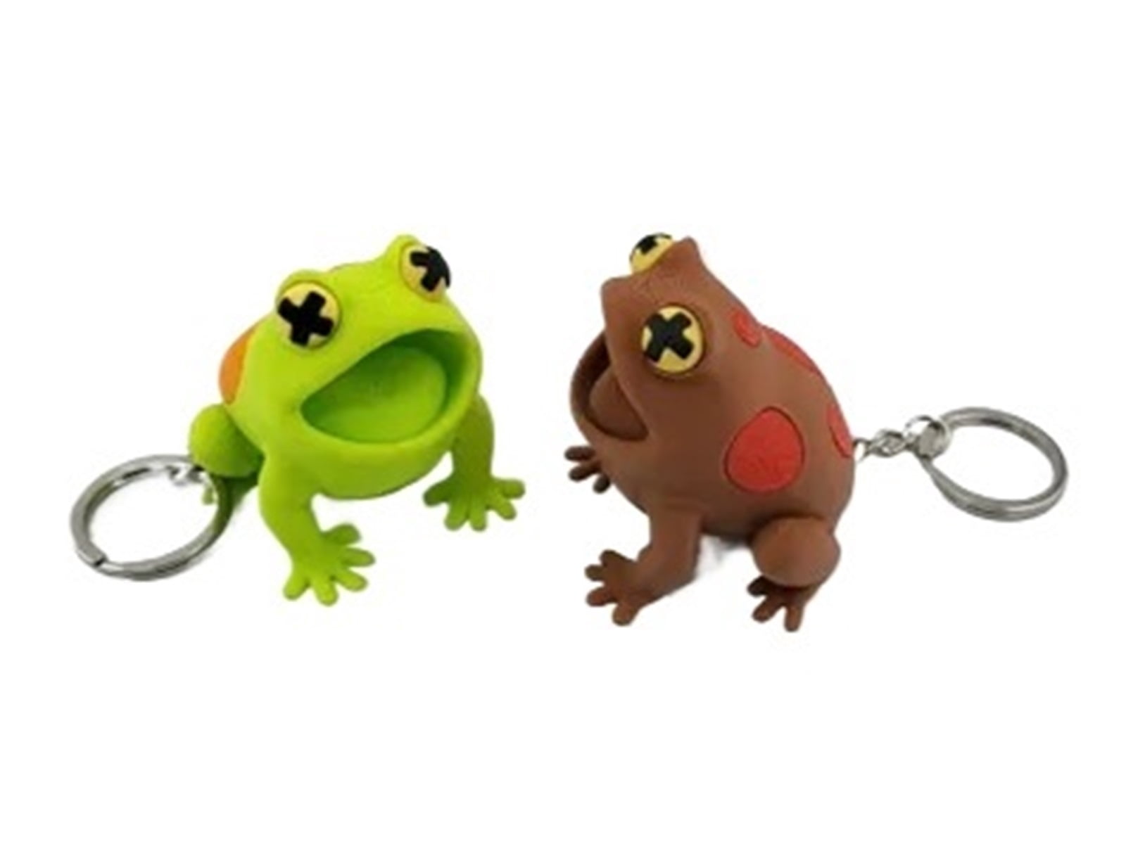 Frog Ball Chain 2PC cute and weird frog skeleton key chain 3D printing - Walmart.com