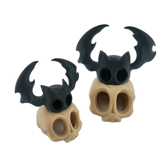 2PC cute skull and bat 3D printing