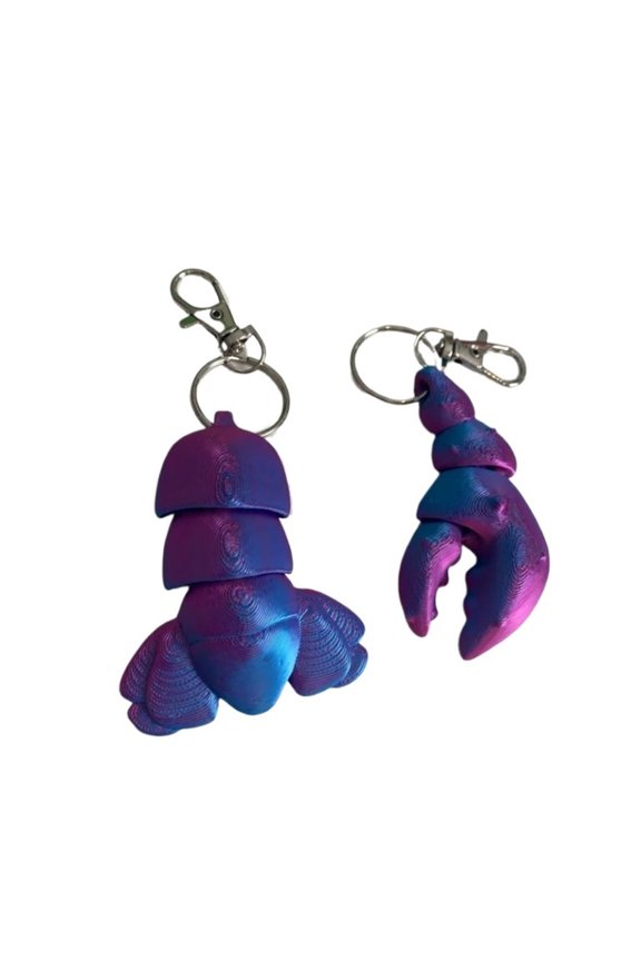 2PC lobster key chain 3D printing