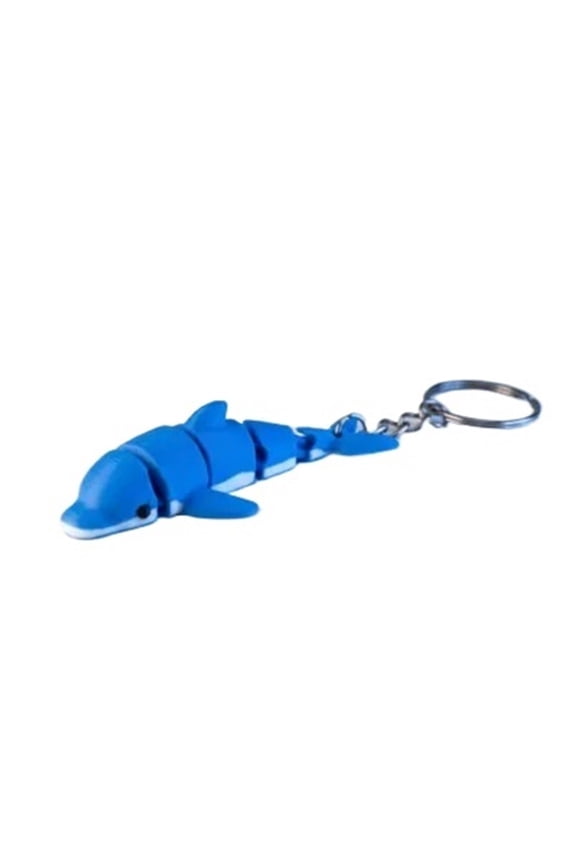 2PC movable dolphin keychain 3D printing