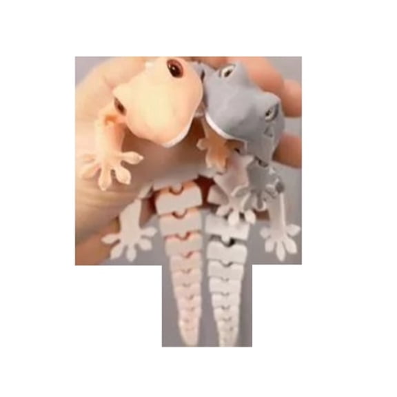 2PC movable gecko - 3D printed lizard with movable joints