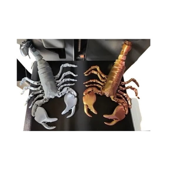 2PC movable scorpion 3D printed decoration