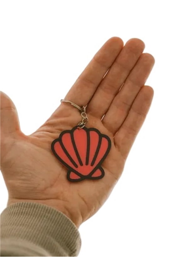 2PC shell keychain 3D printing