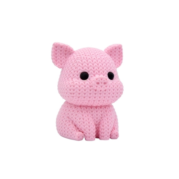 2PC wool knitted pig 3D printing