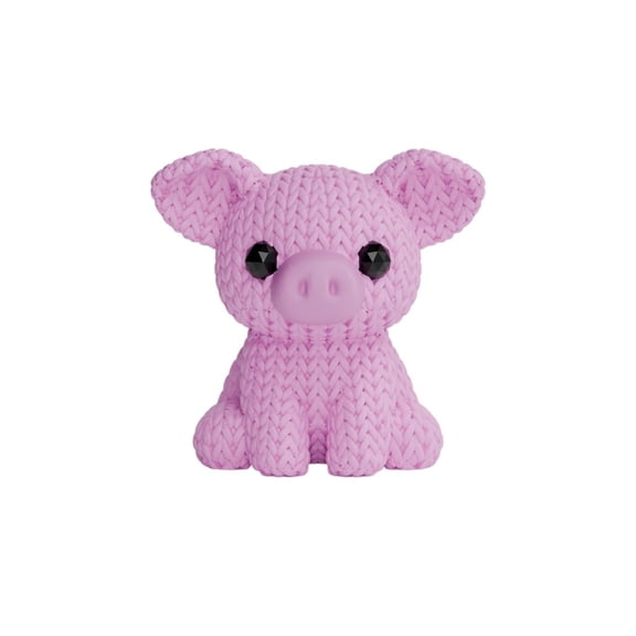 2PC wool knitted pig 3D printing