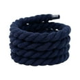 thumbnail image 1 of 2PCS 0.8cm120cm Width Polyester Cotton High Quality Low-top Canvas Shoe Laces 10Colors Weaving Twisted Rope Solid Color Laces Bold Shoelaces Thick Rope Laces NAVY, 1 of 8