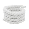 thumbnail image 1 of 2PCS 0.8cm120cm Width Polyester Cotton High Quality Low-top Canvas Shoe Laces 10Colors Weaving Twisted Rope Solid Color Laces Bold Shoelaces Thick Rope Laces WHITE, 1 of 7