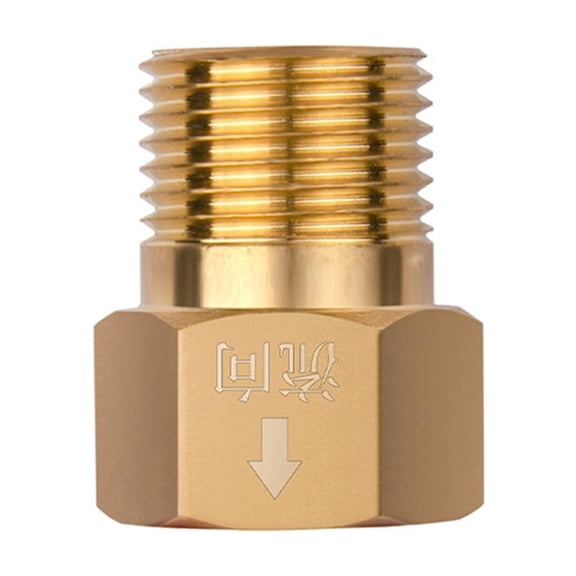 2PCS 1/2 Inch Brass Backflow Preventer Valves Strong Corrosion Resistant Pipe Fitting Easy to Use for Water Systems