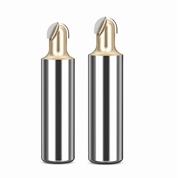 2PCS 1/2x1/4inch 1/2x1/2inch Ball Nose Router Bit Round Milling Cutter for Wood CNC Radius Core Box Bit Tools