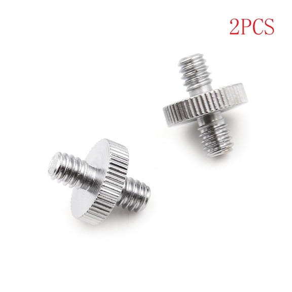 2PCS 1/4" 1/4" Male to 1/4" Male Threaded Screw Adapter Double Head Scre&FY WA