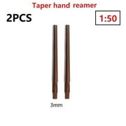 2PCS 1:50 Conical Degree Sharp Manual Pin Taper Shank Hand Reamer 3/4/5/6/8/10mm