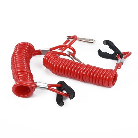 2PCS 1.6M Boat Kill Switches Key Lanyard Safety Rope for Mercury