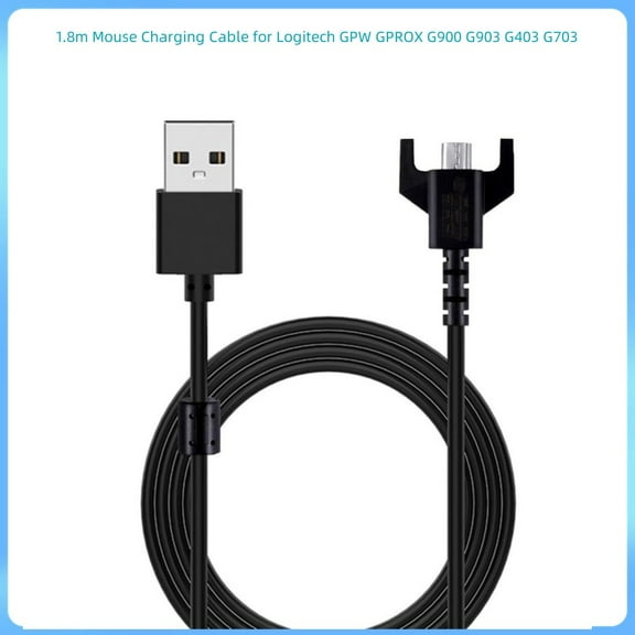 2PCS 1.8m Mouse Charging Cable for Logitech GPW GPROX G900 G903 G403 G703