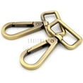thumbnail image 1 of 2PCS 1 Inch Push Gate Snap Hooks Metal Swivel Lobster Claw Clasp Purse Hardware SC21 (Brushed Brass), 1 of 5