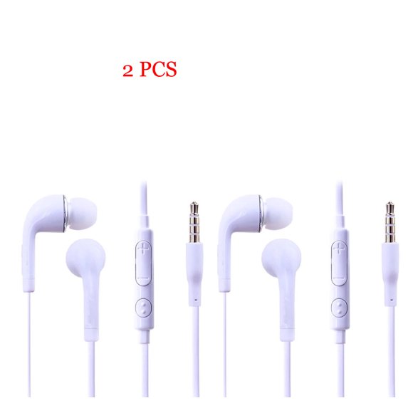 2PCS 1 Set Brand New Original OEM For SAMSUNG Galaxy S4 S3 S5 Note 2 STEREO Headset Earphone--White
