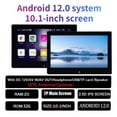 thumbnail image 1 of (2PCS) 10.1 INCH Car Headrest Video Multimedia Player Bluetooth Rear Back Seat TV Monitor Display Android 12 2G+32G Touch Screen For Airplay, 1 of 14