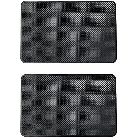 2PCS 10.6in x 6in Car Dashboard Anti Slip Mat Magic Anti Slip Mat Car Dashboard Sticky Pad Adhesive Mat for Cell Phone, CD, Electronic Devices, Keys, Sunglasses, Coins and More/209