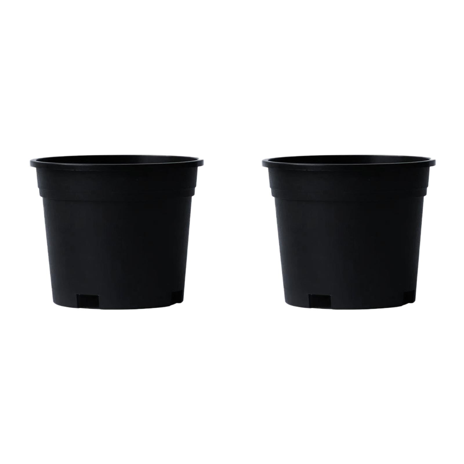 2PCS 10 Gallon Flexible Seedling Pots Thick Nursery Containers with Drainage Holes, Ideal for Propagation, Succulents, Flower Growing & Home Gardening