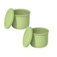 thumbnail image 1 of 2PCS 10 OZ Silicone Food Storage Container with Lid Round Portable Airtight Leakproof Salad Bowl Reusable Meal Prep Container for Soup Stew Leftovers Microwave Fridge Dishwasher Safe BPA Free(Gery), 1 of 6