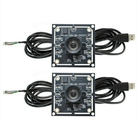 2PCS 100 Degree Camera Module 1MP OV9732 1280x720 USB Free Driver Manual Focus,with 3 Meter Cable for WinXP/7/8/10,2 x 100 Degrees OV9732 Camera Module 2 x 3 meters USB Cable