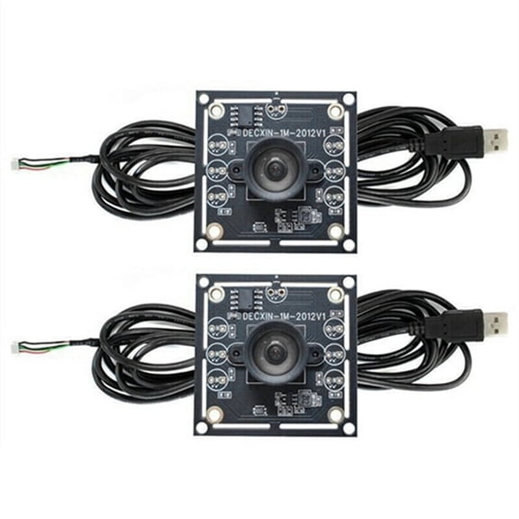 2PCS 100 Degree Camera Module 1MP OV9732 1280x720 USB Free Driver Manual Focus,with 3 Meter Cable for WinXP/7/8/10,2 x 100 Degrees OV9732 Camera Module 2 x 3 meters USB Cable