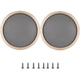 thumbnail image 1 of 2PCS 10inch Audio Speaker Cover Decorative Circle Protective Metal Mesh Cover Gold+Black, 1 of 8