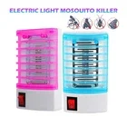 2PCS 110V LED Electric Plug in Mosquito killer UV Zapper Night Lamp Fly Bug Trap