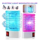 2PCS 110V UV Mosquito Zapper Plug In LED Night Light Home Insect Fly Trap New
