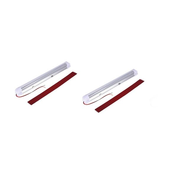 HEMOTON 2PCS 12V to 85V 72LED Indoor Lamp Tube for Bakery Car Overhaul Lighting