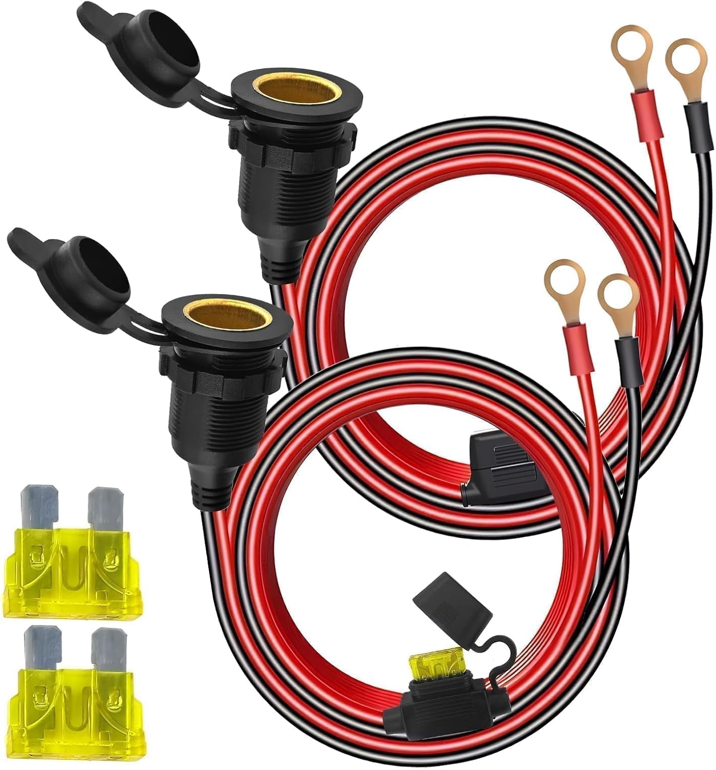 cigarette extension Prime Products 12V 10 ft. Heavy Duty Cord suited for use with AA Products power inverters. Cigarette Lighter Plug with 2