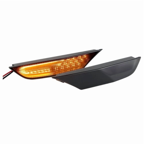 2PCS 12V Smoked Lens LED Side Marker Blinker Lights Turn Signal No Dynamic Lamps Canbus For Nissan GTR R35 07-22