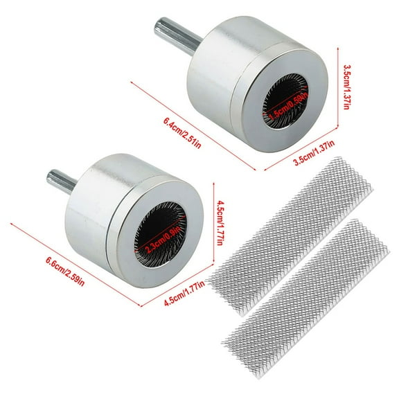 2PCS 15+22mm electric drill pipe cleaner, copper pipe metal pipe cleaning brush 15MM+22MM
