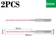 thumbnail image 1 of 2PCS 150mm Long Masonry Concrete Drill Bit Hammer Carbide Tip SDS shank Rotary, 1 of 6