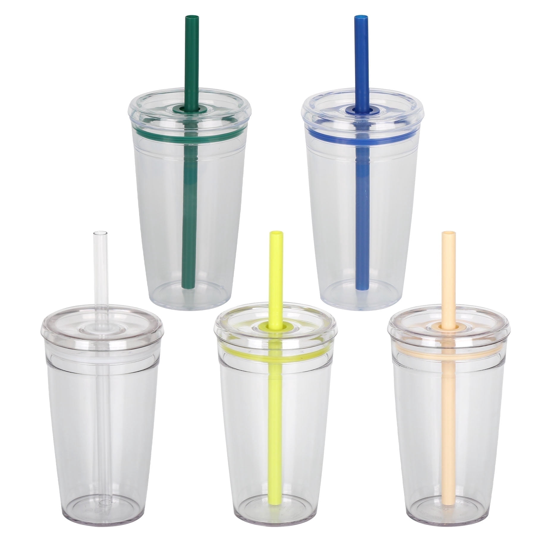 16 oz plastic stemless wine glass 4 Pack | RESERVE 16oz Stemless Wine Tritan Copolyester Glass | Shatterproof, Durable & Dishwasher Safe | Printed