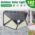 thumbnail image 1 of 2PCS 162 LED Solar Light Outdoor Solar Lamp Powered Sunlight IP65 Waterproof PIR Motion Sensor 3 Smart Modes Street Light, 1 of 10