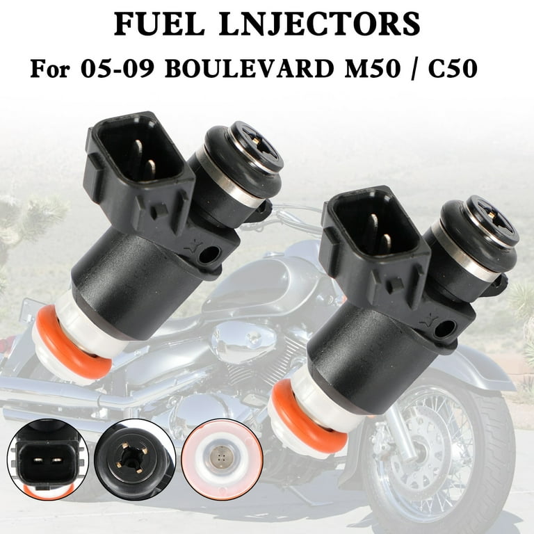 2PCS 16450 PLD 003 Fuel Injectors For Suzuki BOULEVARD M50 C50